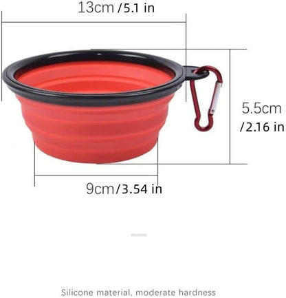 Foldable Silicone Pet Feed Bowl