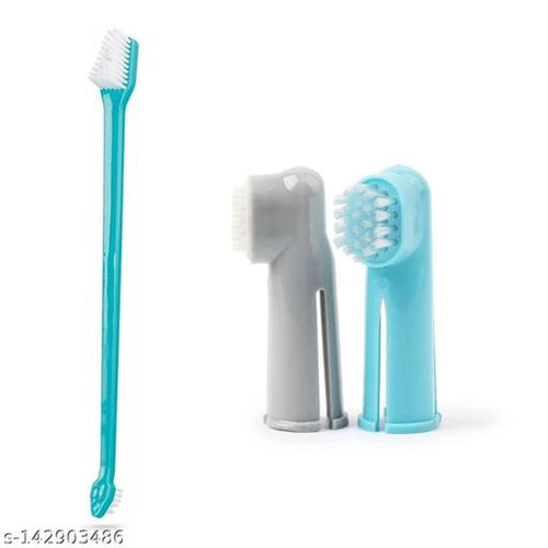 Dental Hygiene Kit for Pet (Multicolor, Set of 3)